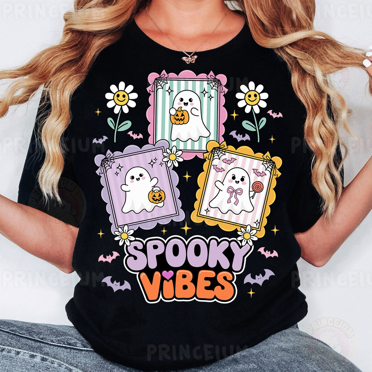 Spooky Vibes Pastel Ghosts