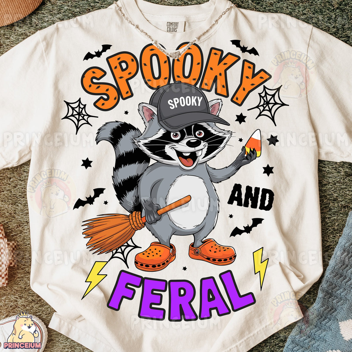 Spooky and Feral Raccoon