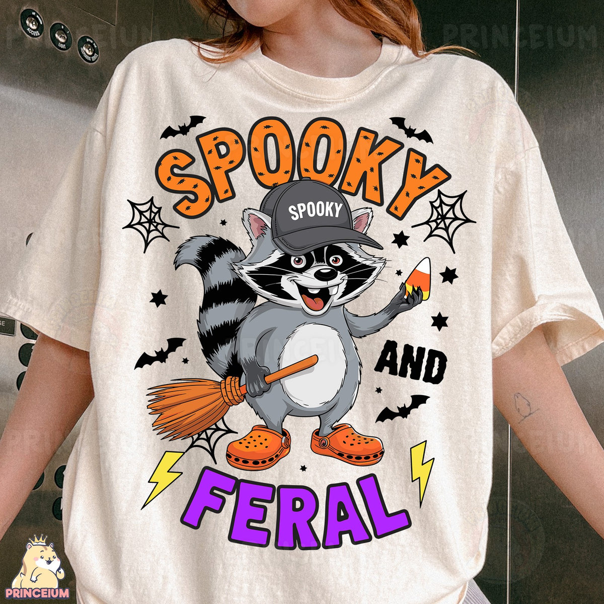 Spooky and Feral Raccoon