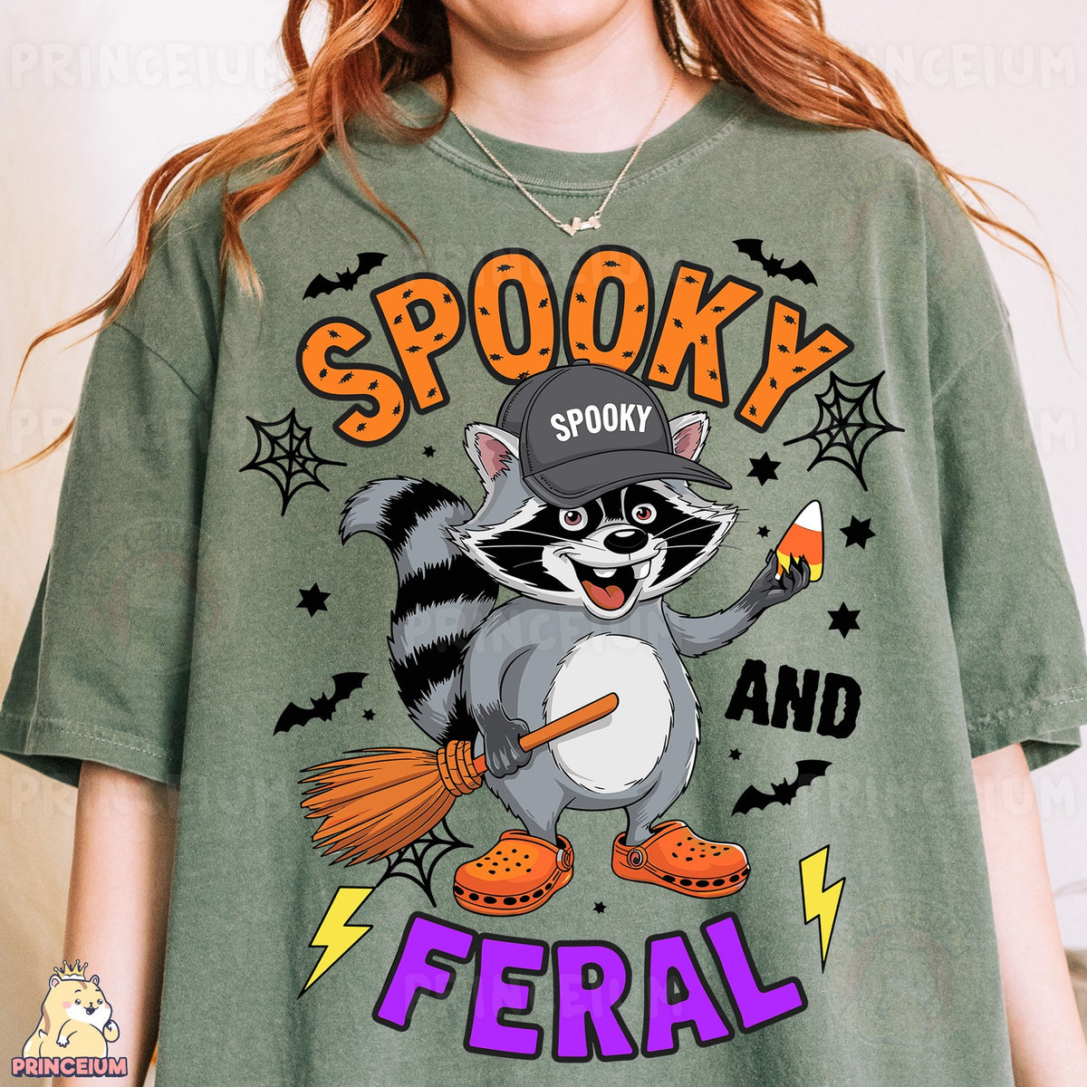 Spooky and Feral Raccoon