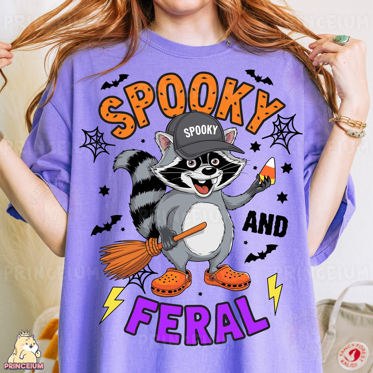 Spooky and Feral Raccoon