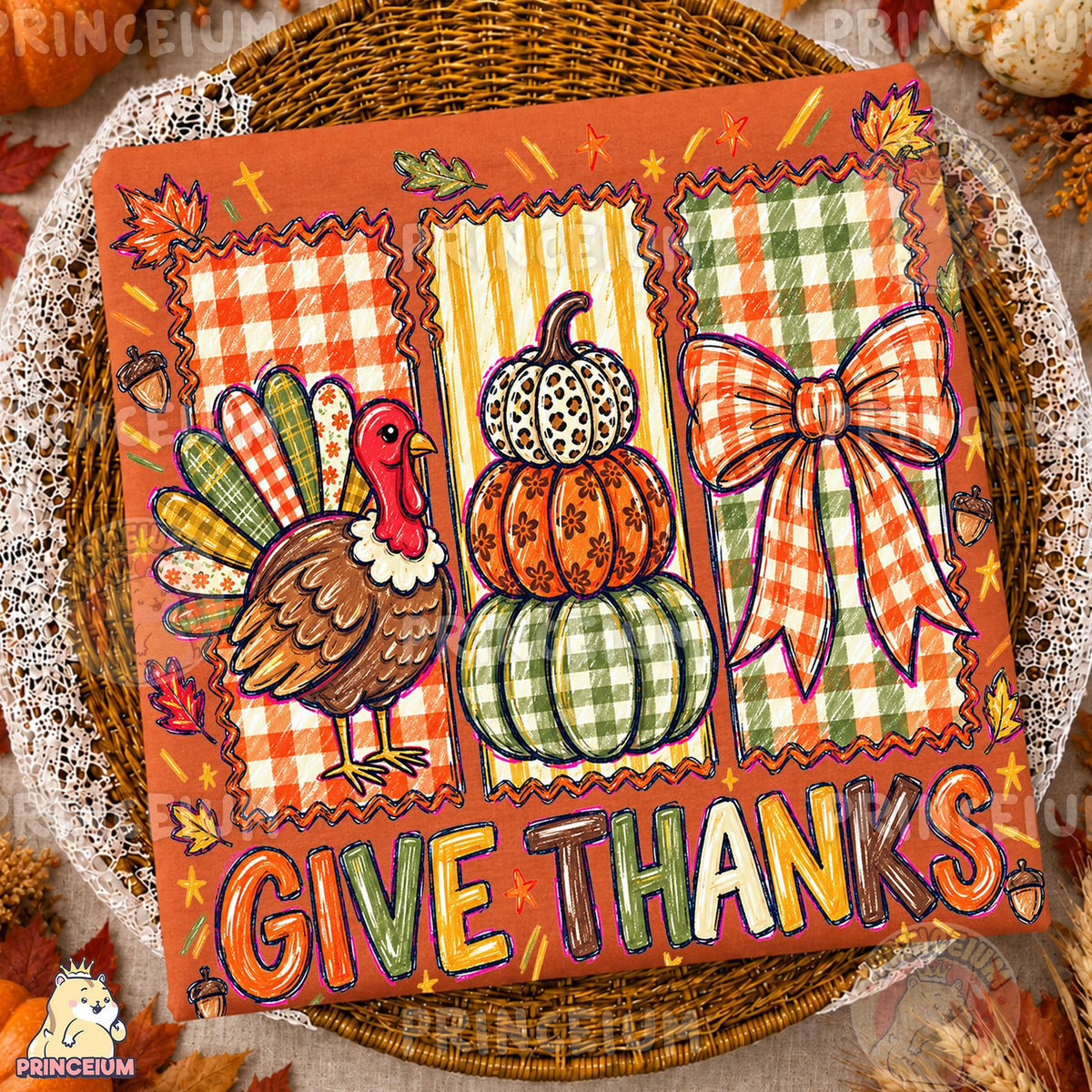 Preppy Give Thanks Fall Icons