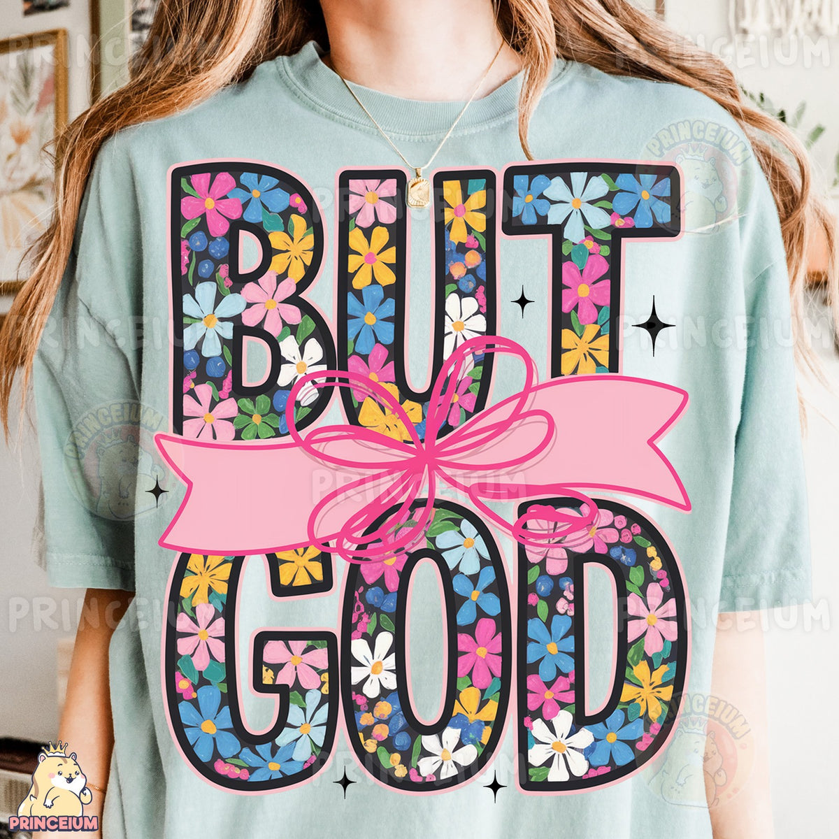 But God Floral Bow