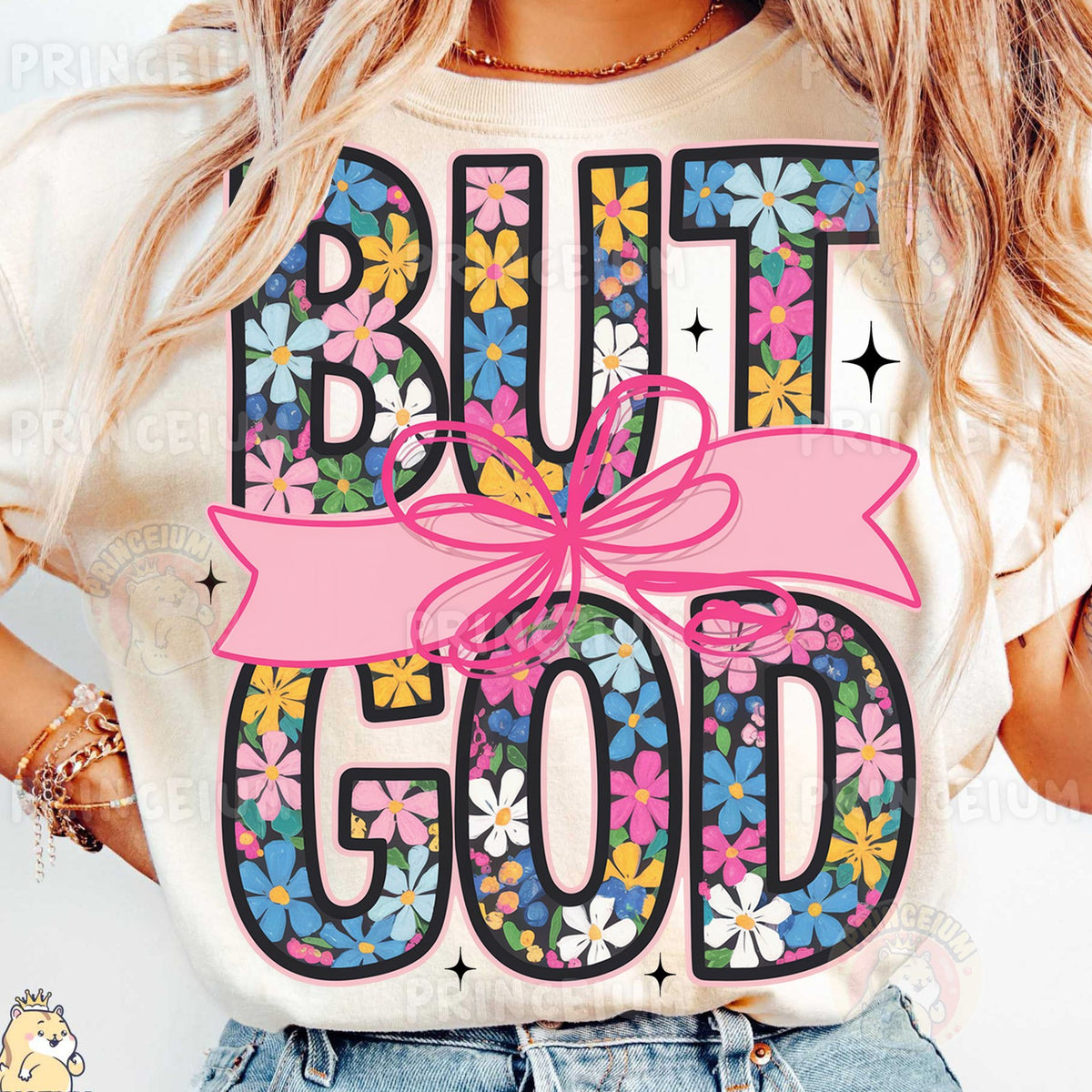 But God Floral Bow