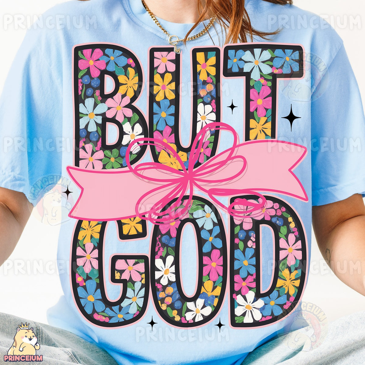 But God Floral Bow