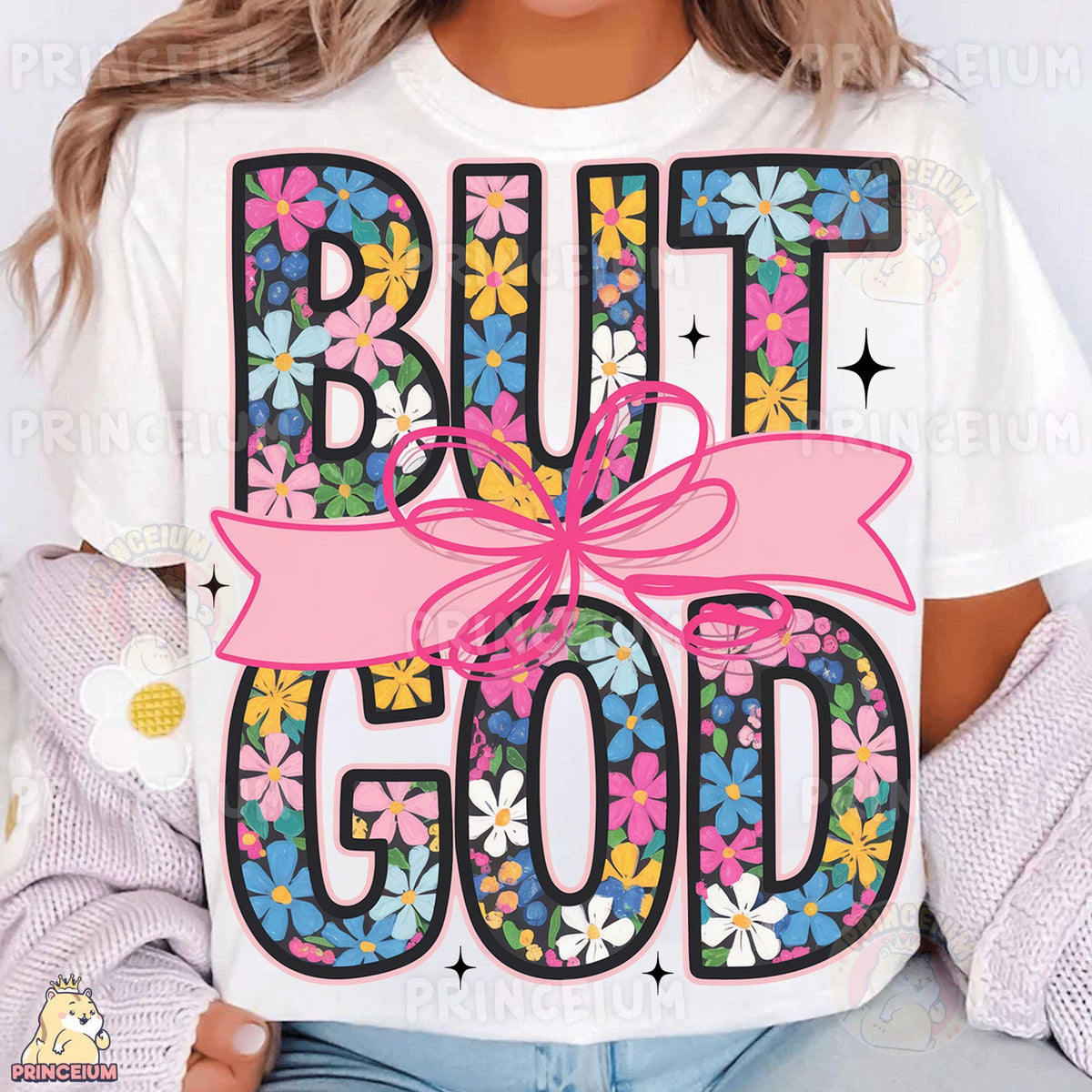 But God Floral Bow