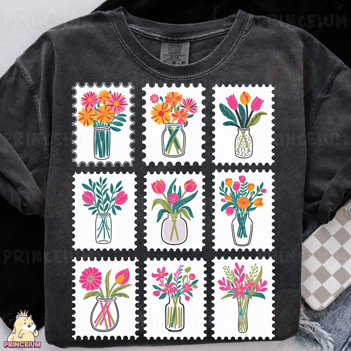 Flower Stamp Vases