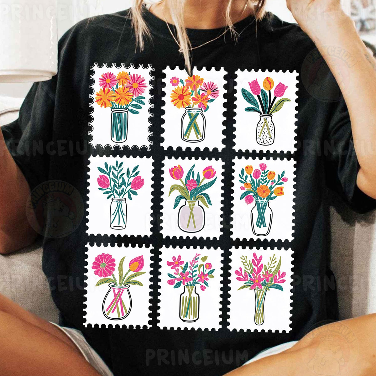 Flower Stamp Vases