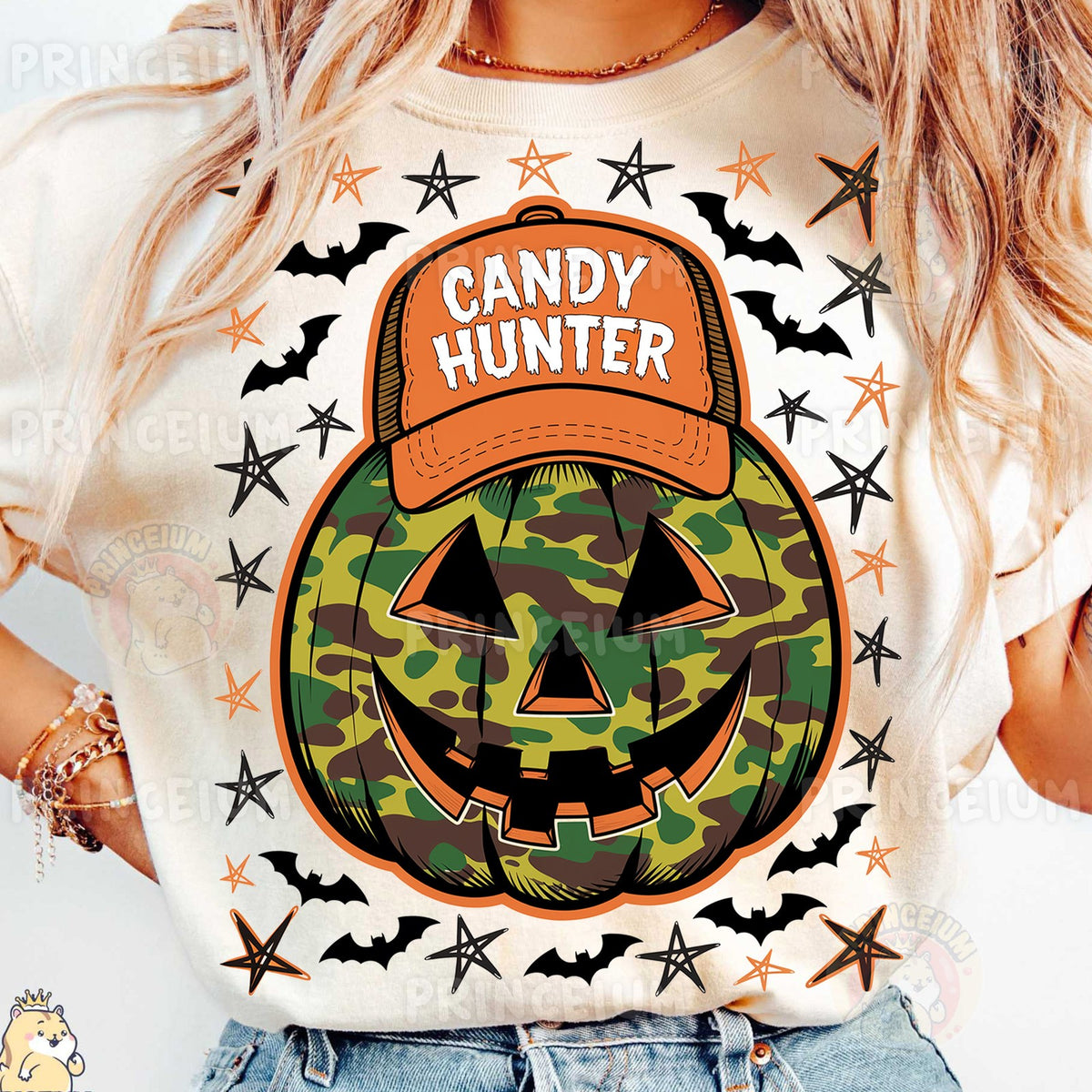 Candy Hunter Camo Pumpkin
