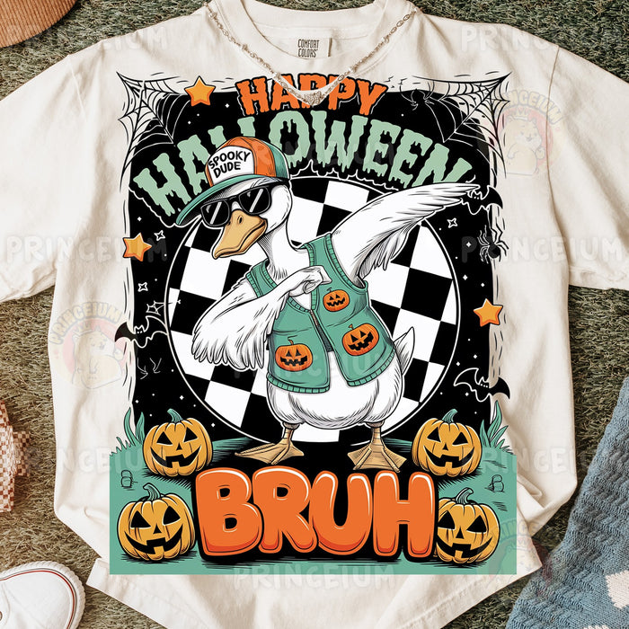 Happy Halloween Bruh Dabbing Goose