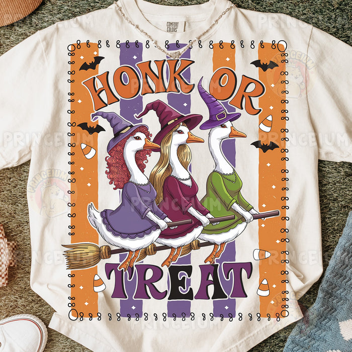 Honk or Treat Witch Geese