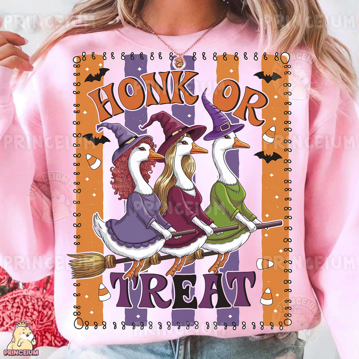 Honk or Treat Witch Geese