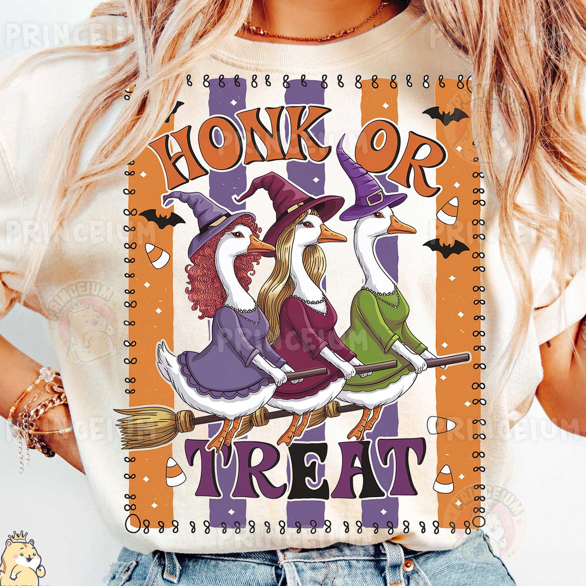 Honk or Treat Witch Geese