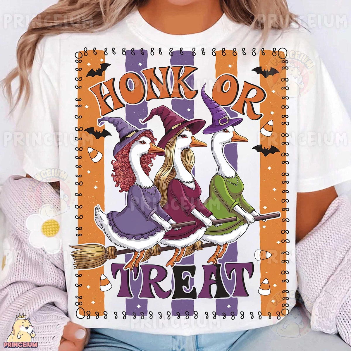 Honk or Treat Witch Geese