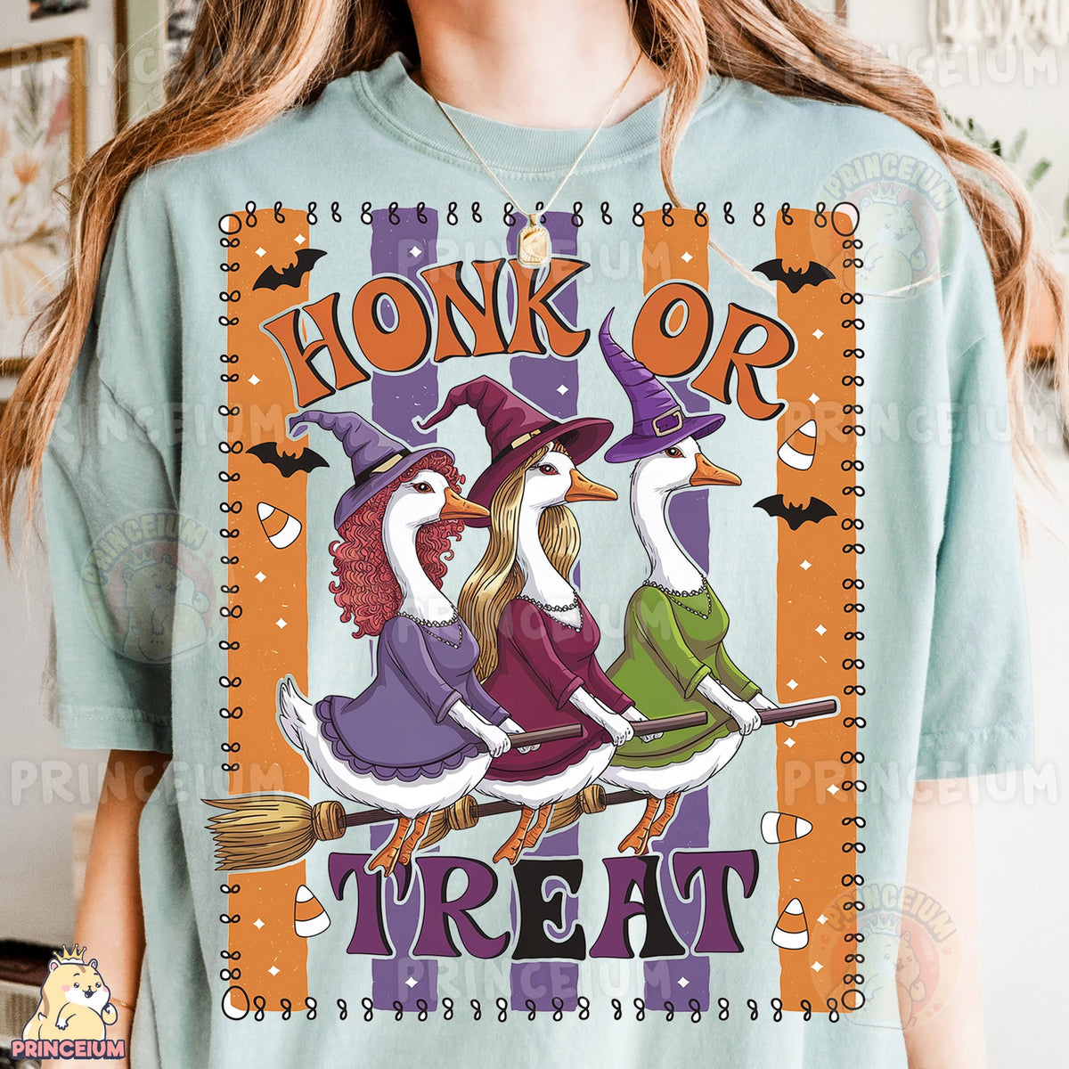 Honk or Treat Witch Geese