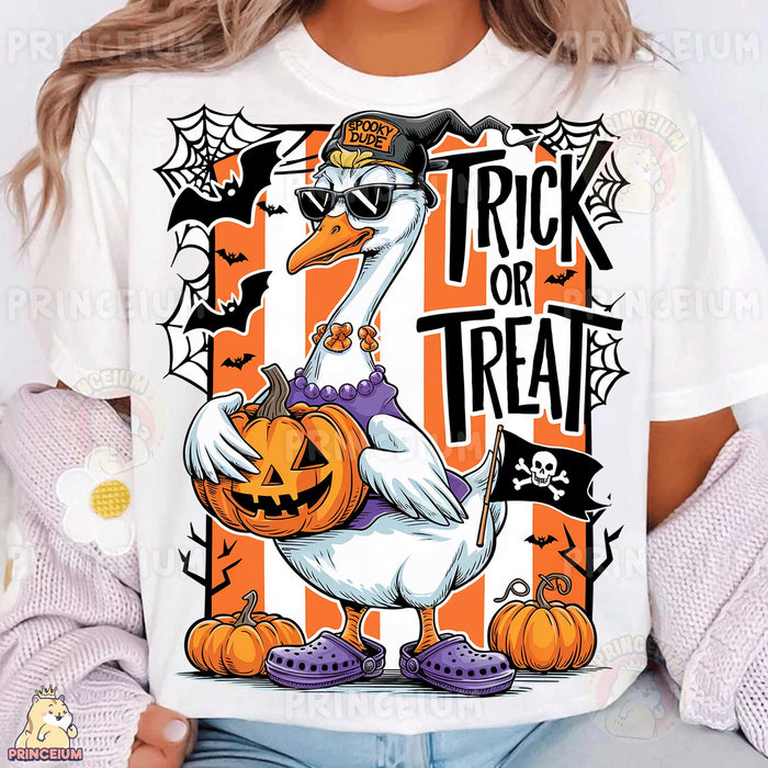 Spooky Dude Goose Trick or Treat