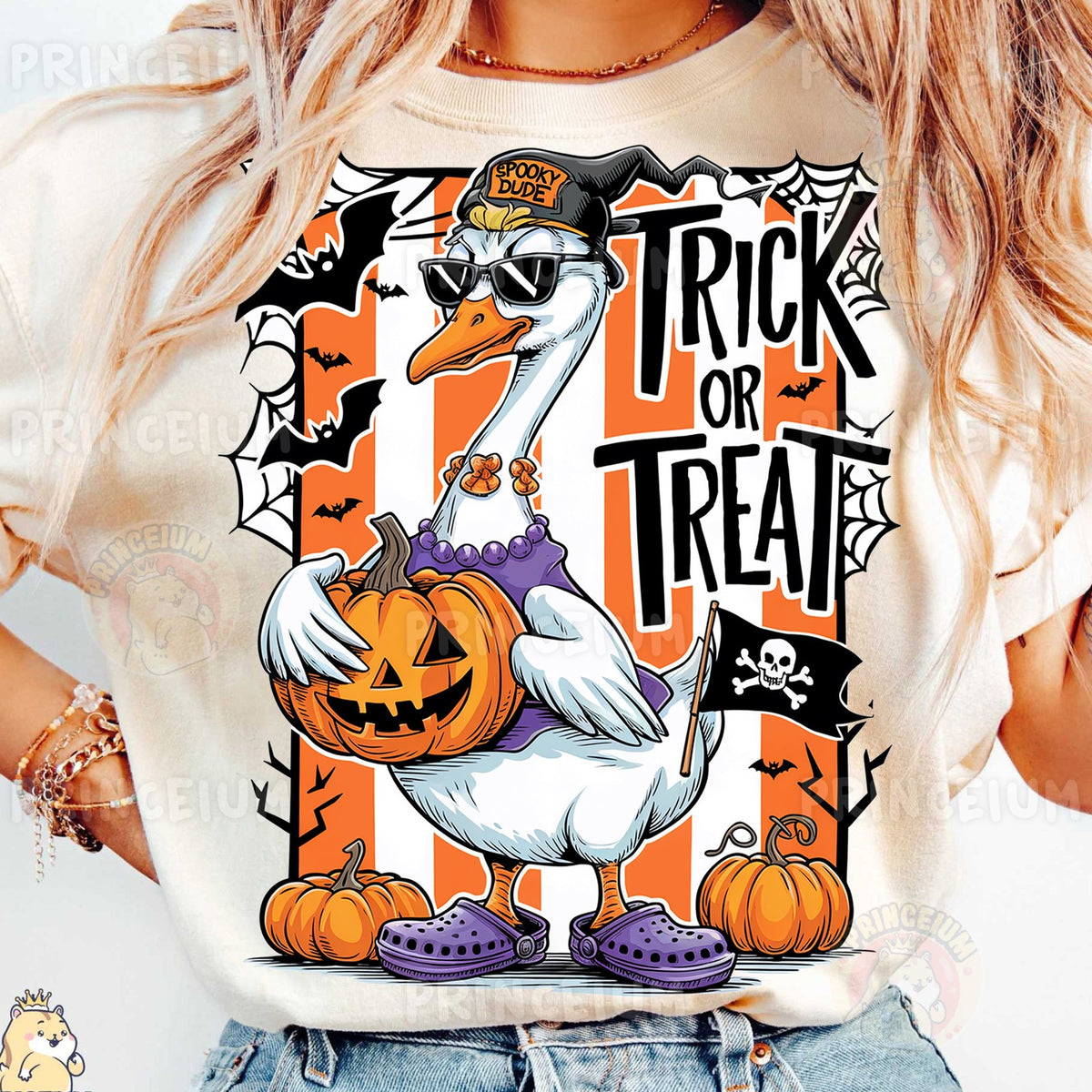 Spooky Dude Goose Trick or Treat