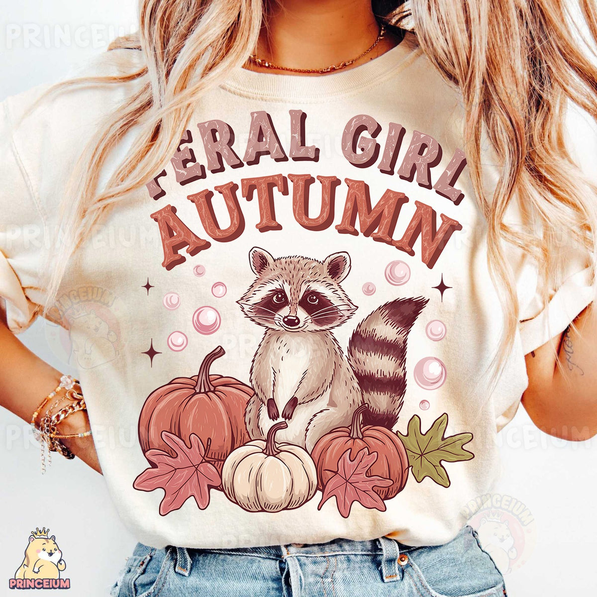 Feral Girl Autumn Raccoon