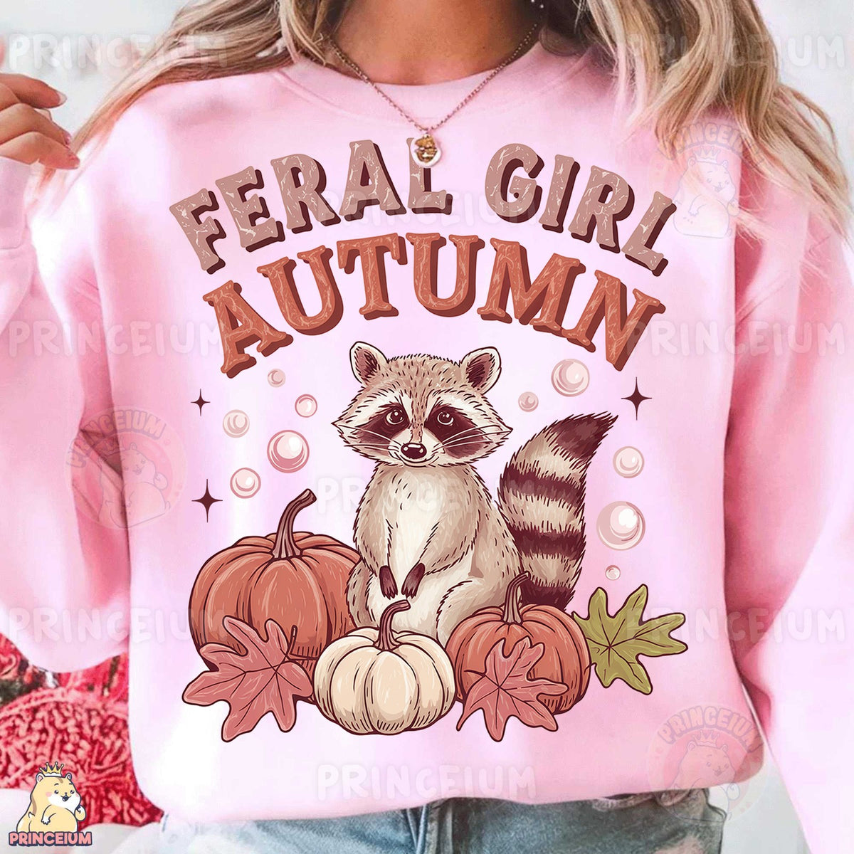Feral Girl Autumn Raccoon