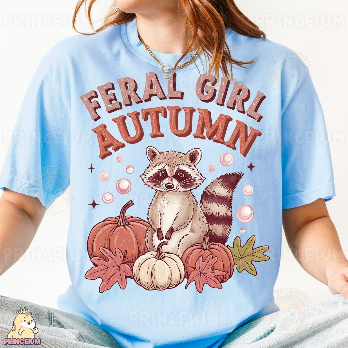 Feral Girl Autumn Raccoon