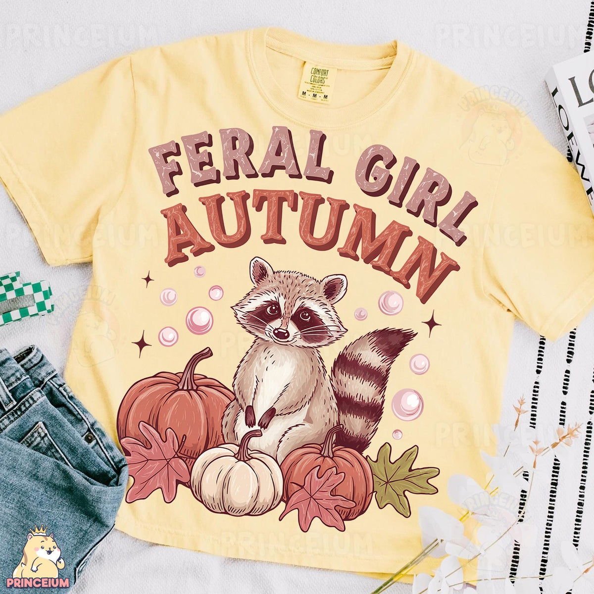 Feral Girl Autumn Raccoon