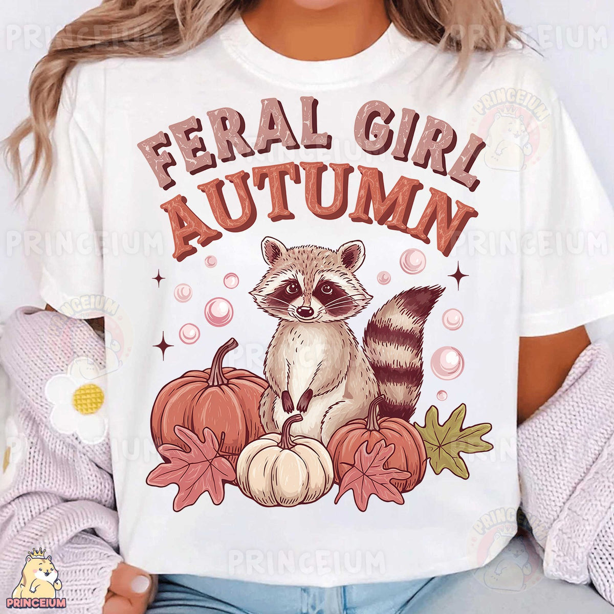 Feral Girl Autumn Raccoon