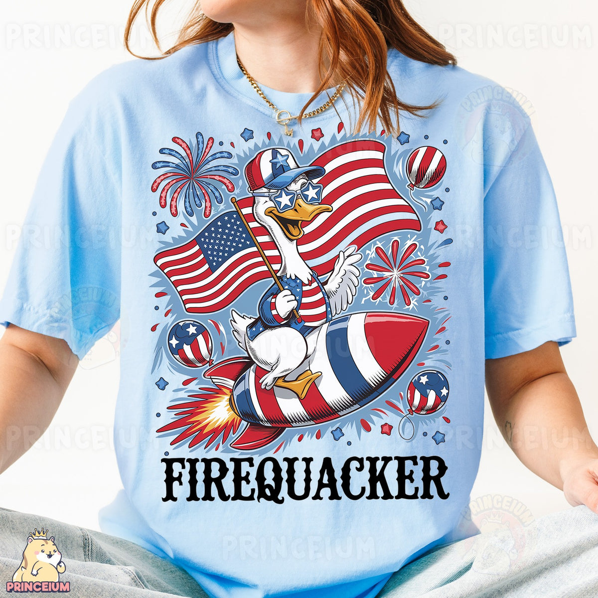Firequacker Patriotic Duck