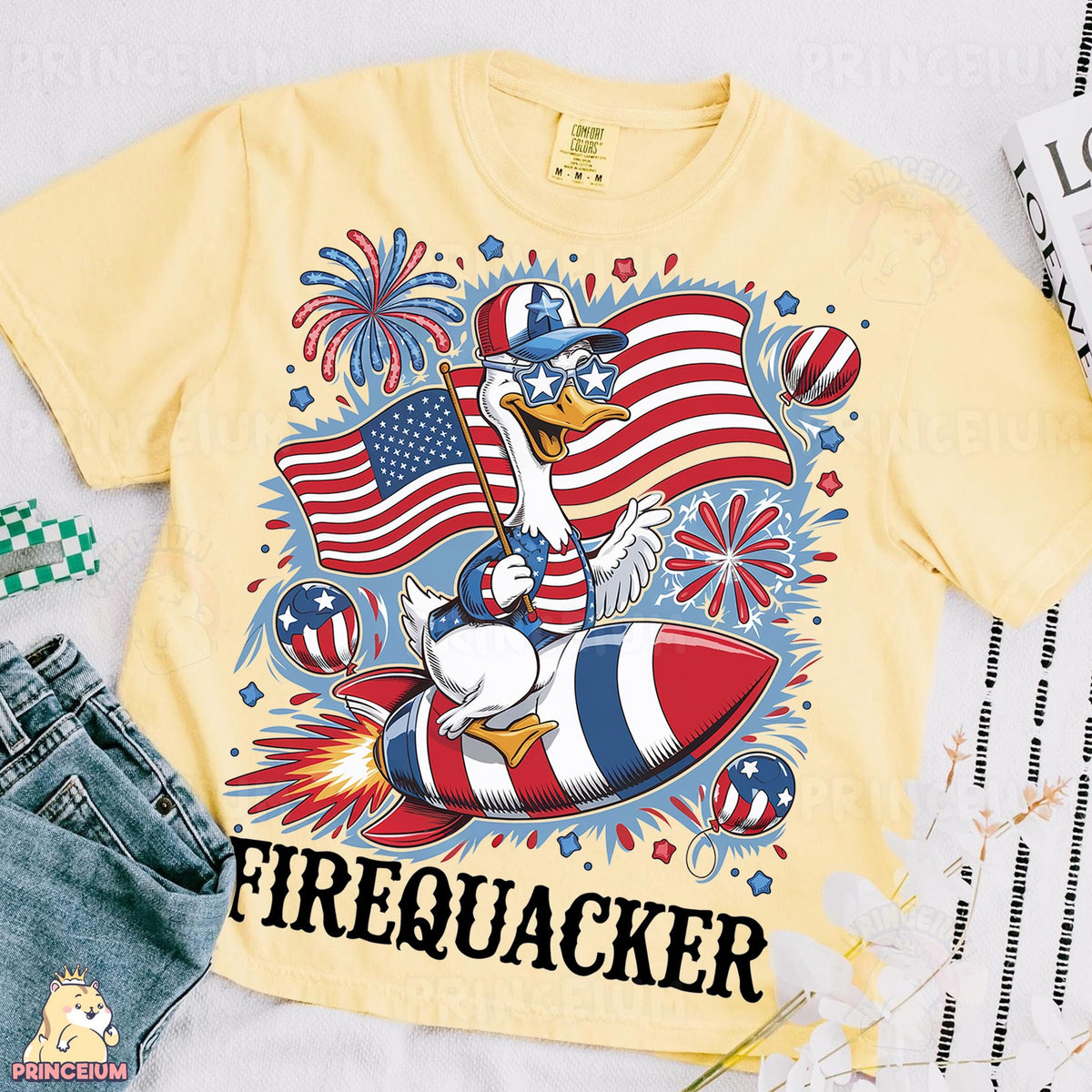 Firequacker Patriotic Duck