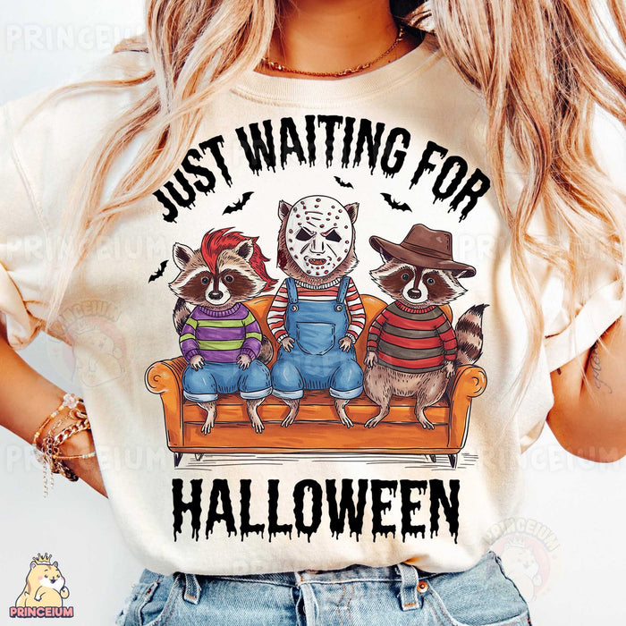 Just Waiting for Halloween Raccoons