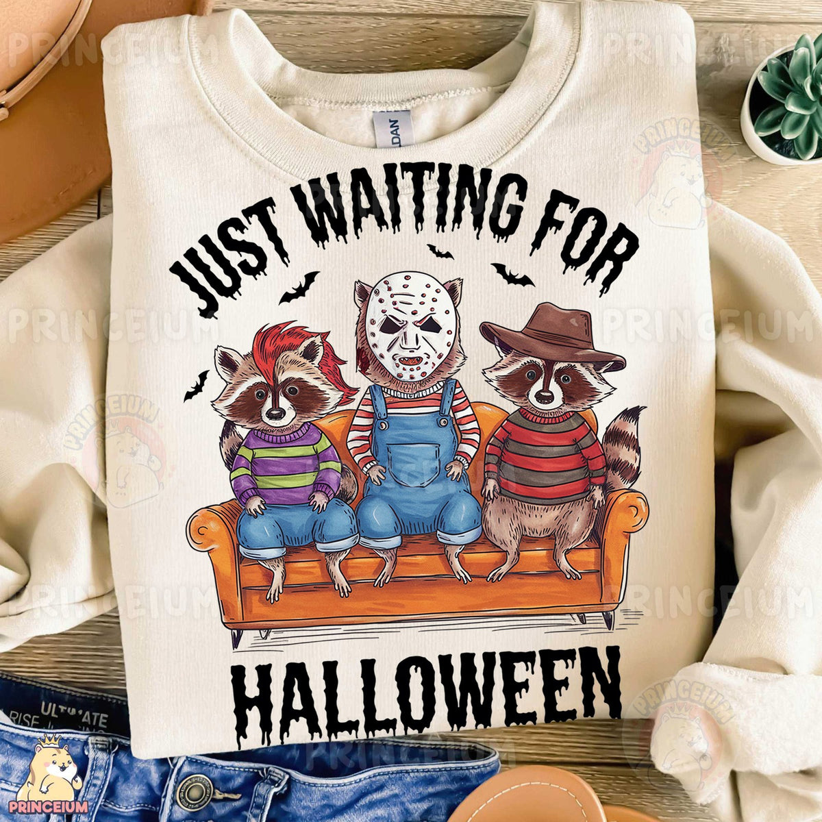 Just Waiting for Halloween Raccoons
