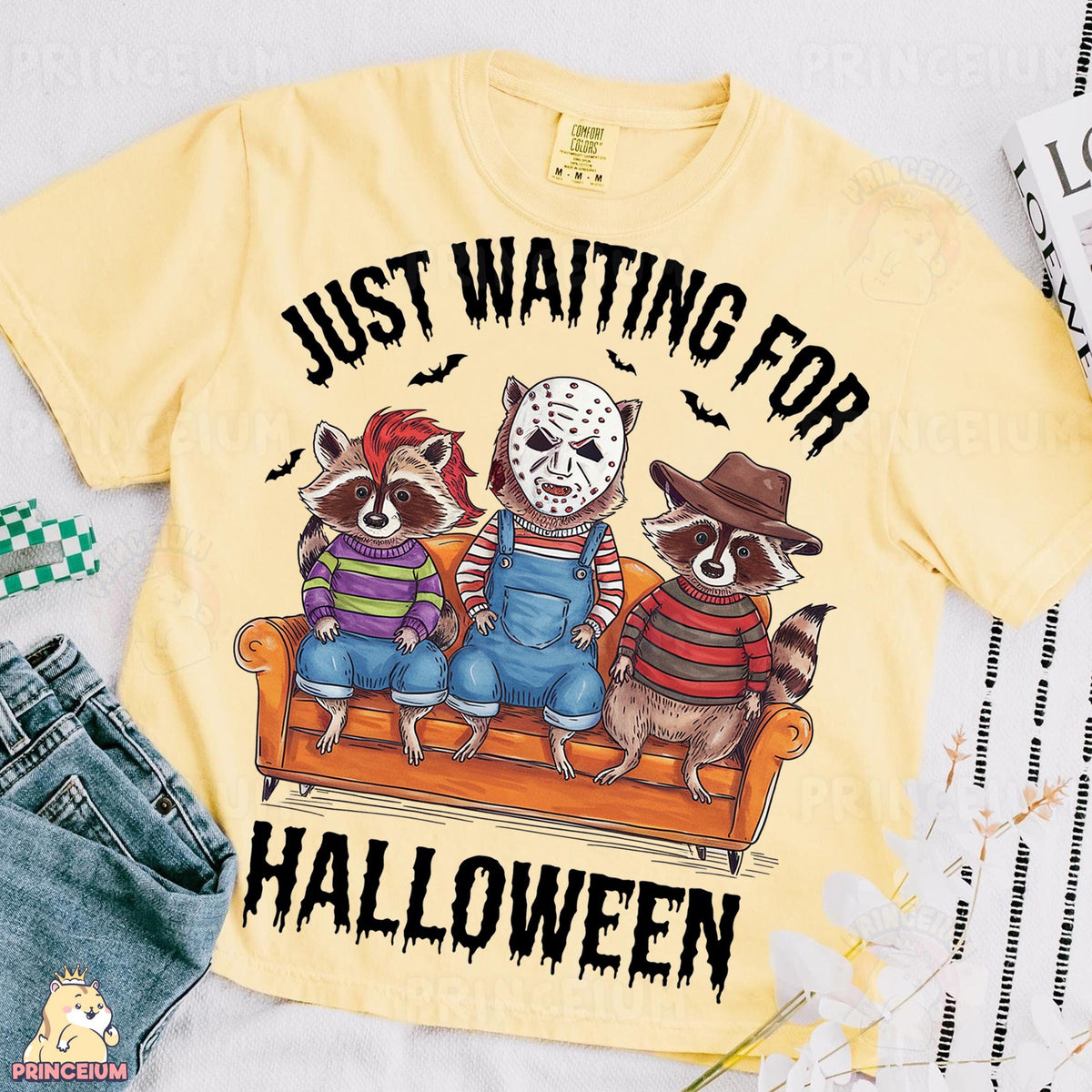 Just Waiting for Halloween Raccoons