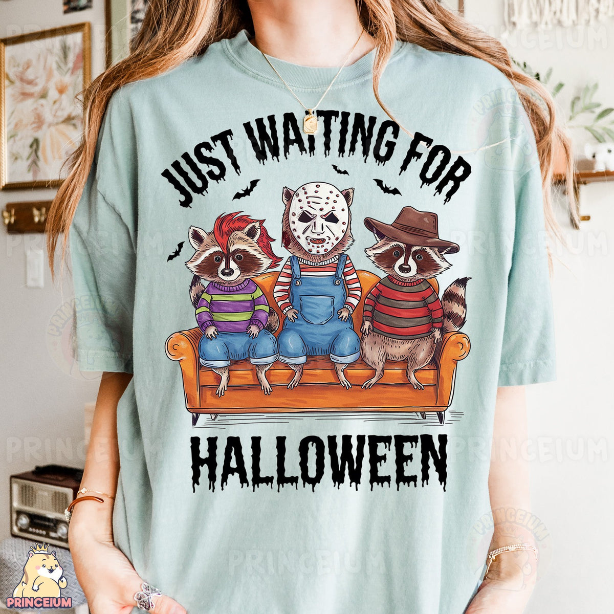 Just Waiting for Halloween Raccoons