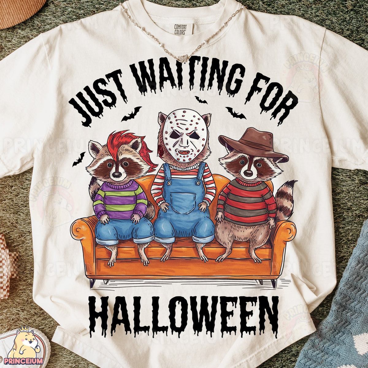 Just Waiting for Halloween Raccoons