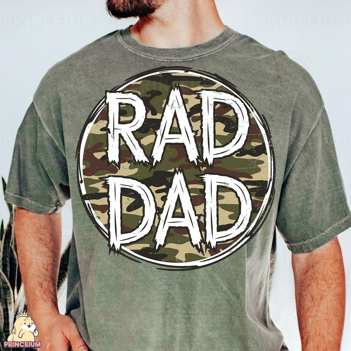 Rad Dad Camo Circle