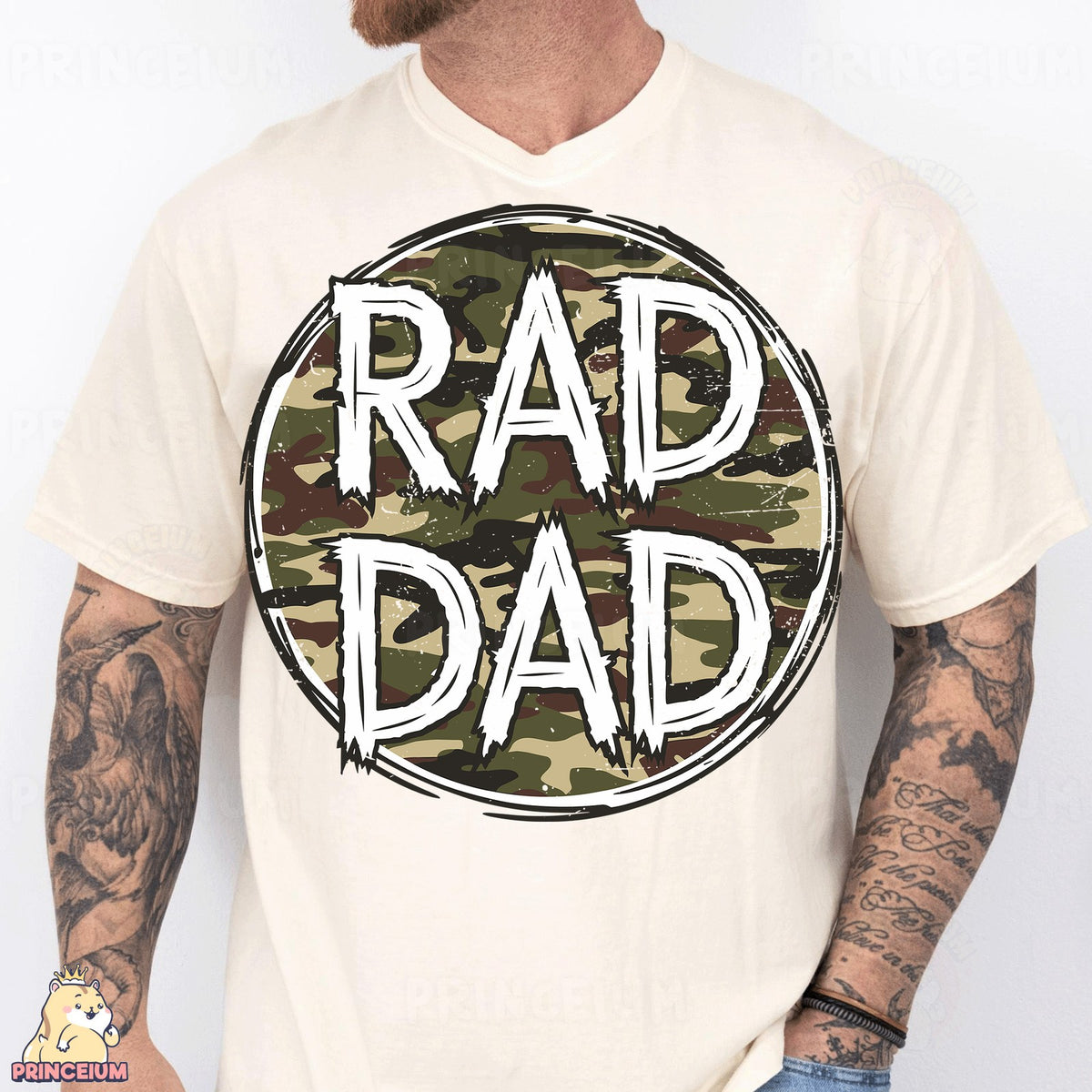 Rad Dad Camo Circle