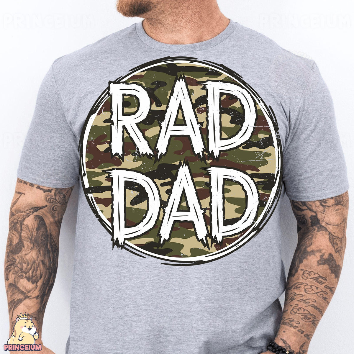 Rad Dad Camo Circle