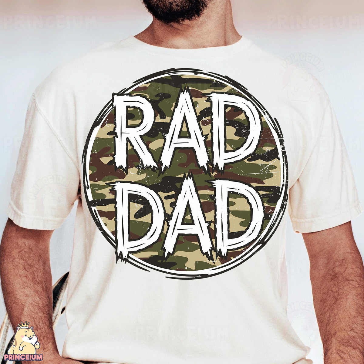 Rad Dad Camo Circle