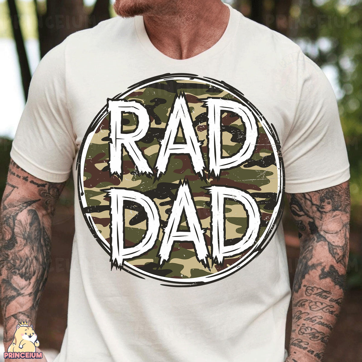 Rad Dad Camo Circle