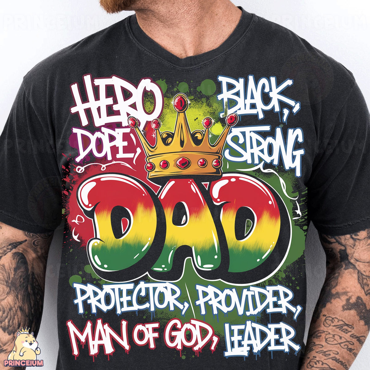 Black Strong Dad Crown