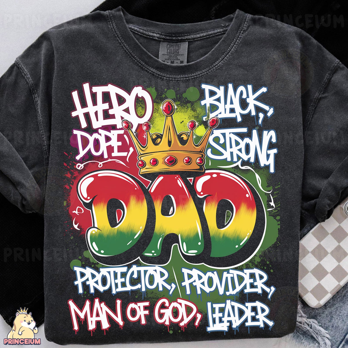 Black Strong Dad Crown