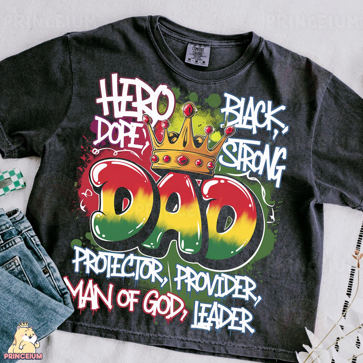Black Strong Dad Crown