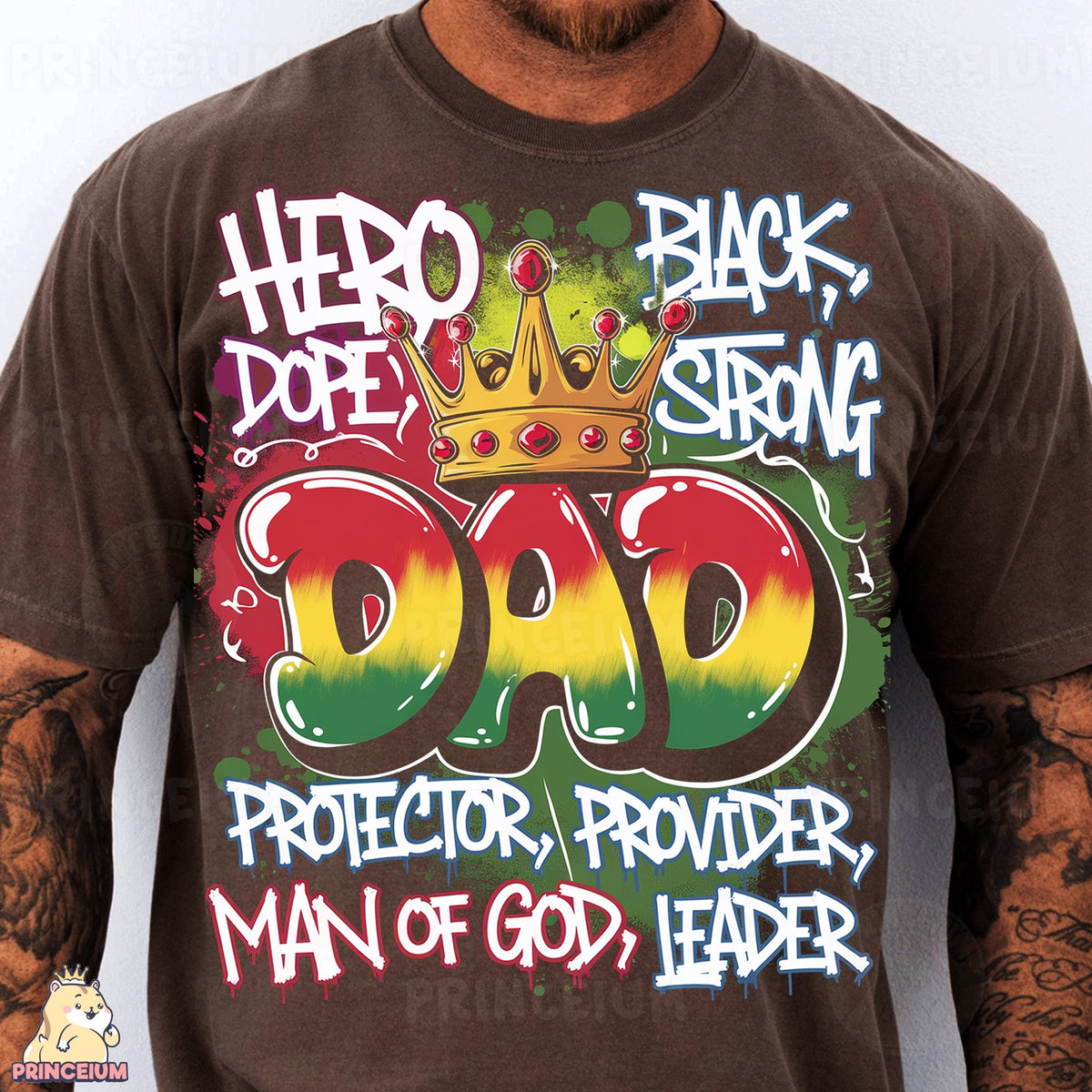 Black Strong Dad Crown