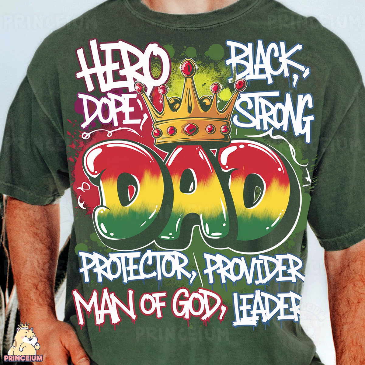 Black Strong Dad Crown