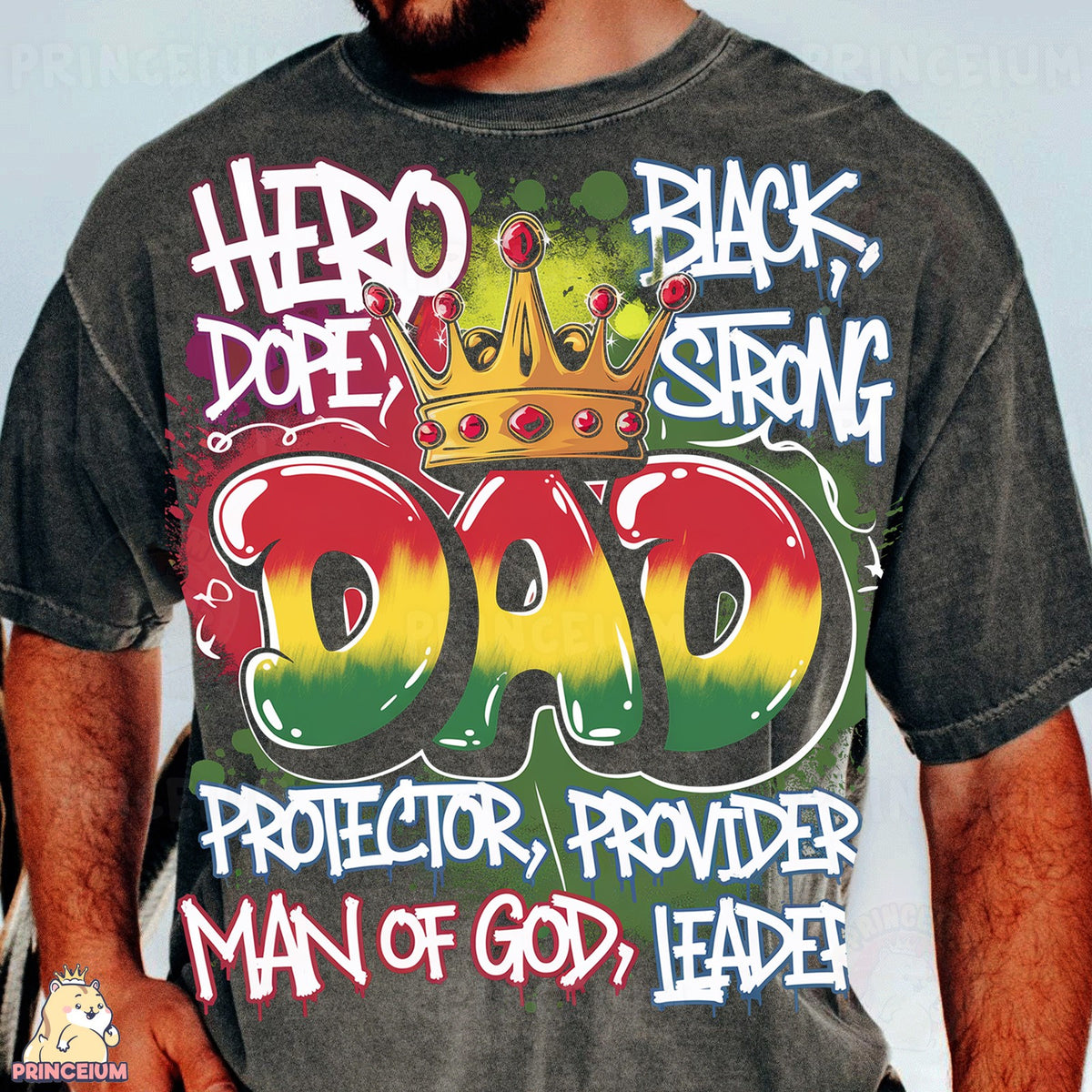 Black Strong Dad Crown