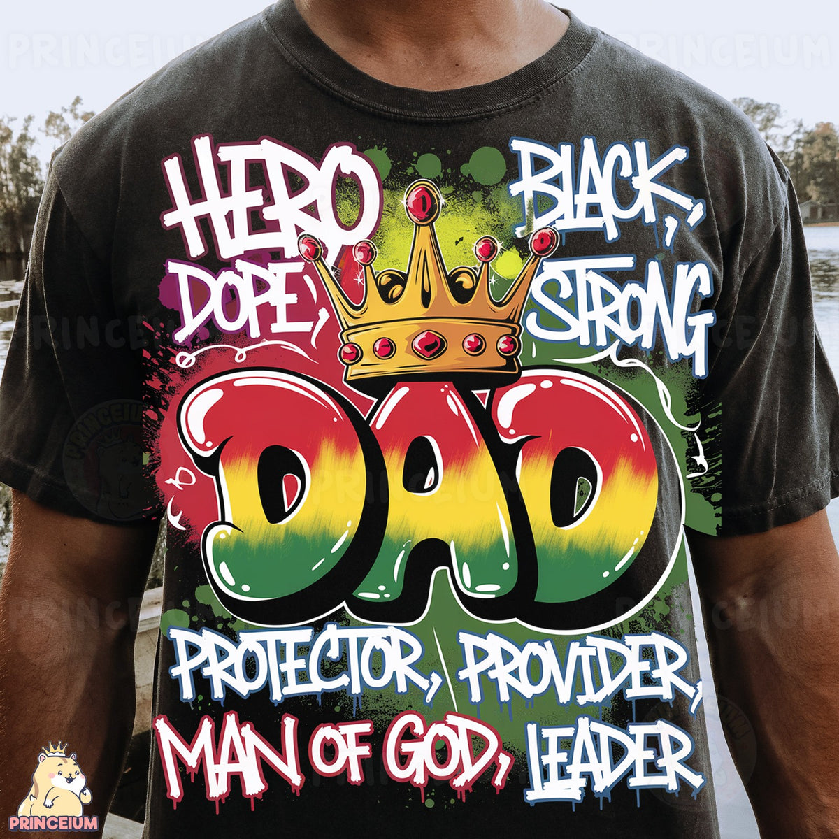 Black Strong Dad Crown