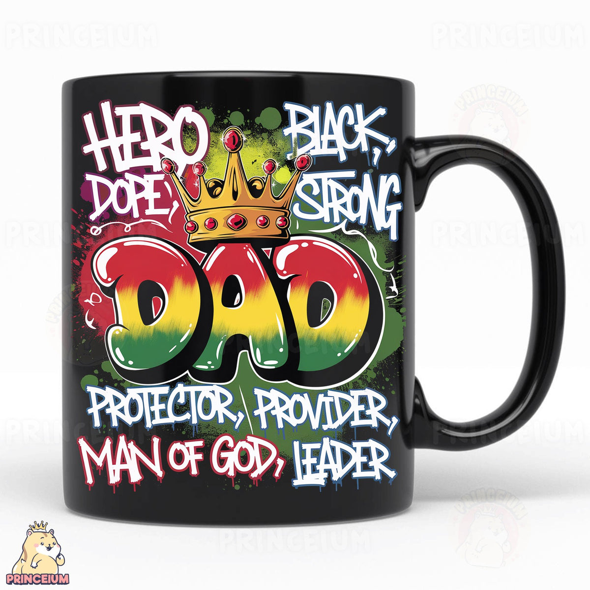 Black Strong Dad Crown