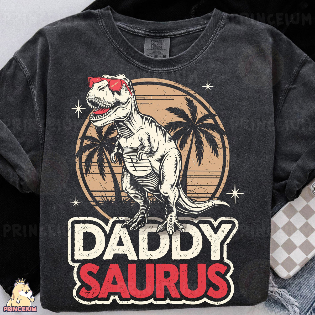 Daddy Saurus Retro T-Rex