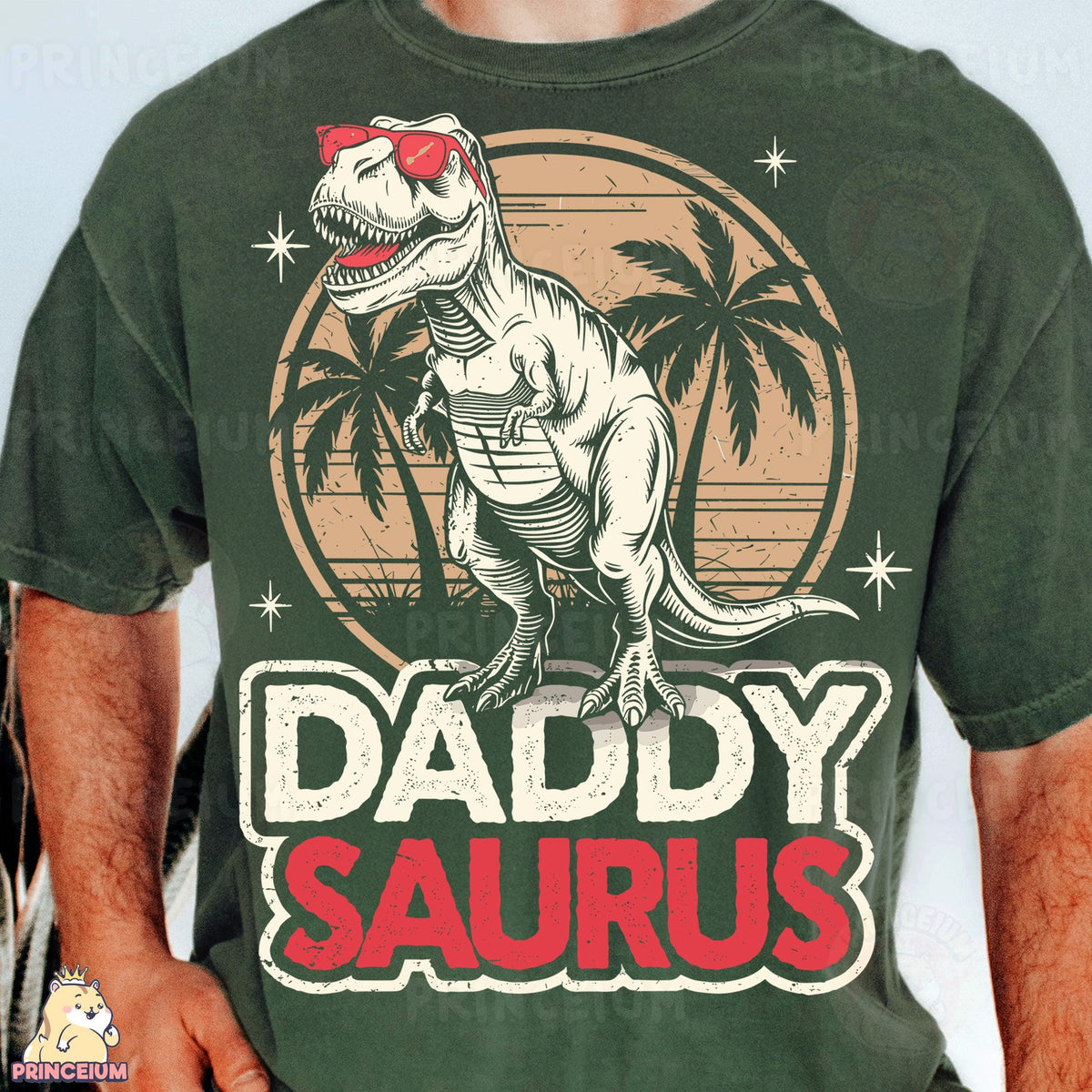 Daddy Saurus Retro T-Rex
