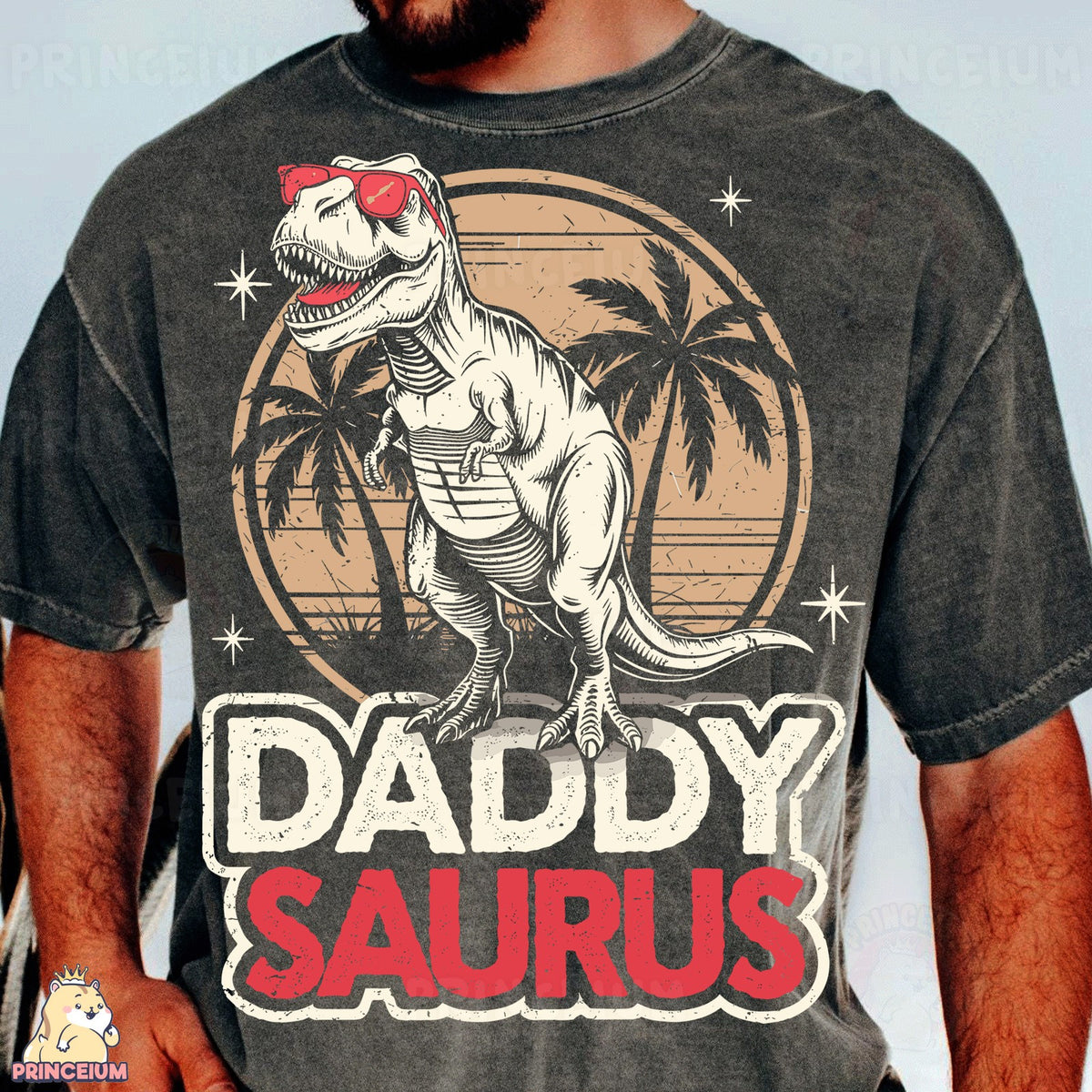 Daddy Saurus Retro T-Rex