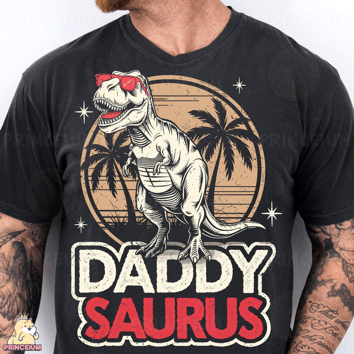Daddy Saurus Retro T-Rex